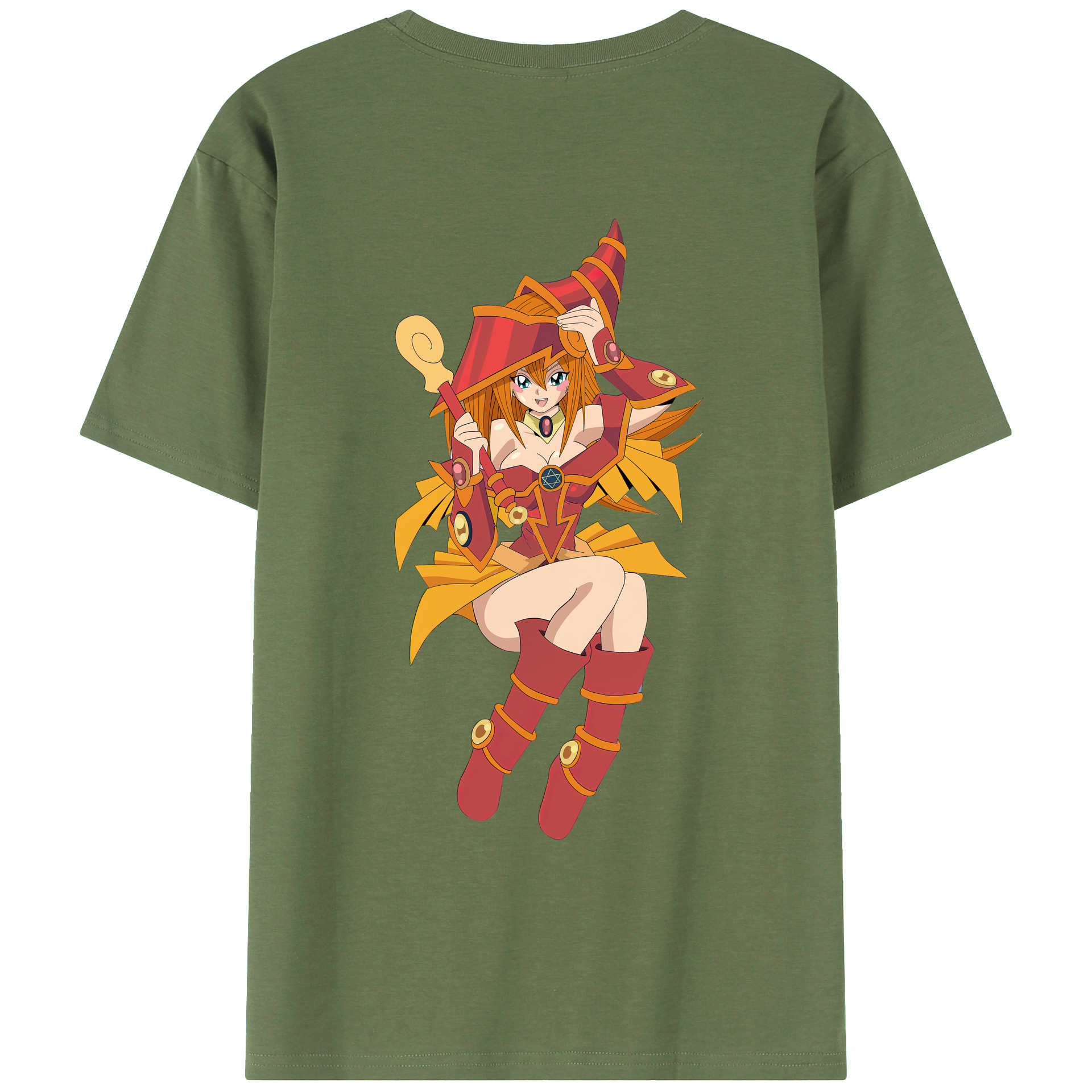 （画像用） 遊☆戯☆王 Yu-Gi-Oh! 綿100％ メンズ半袖Tシャツ（バックプリント） 通気性